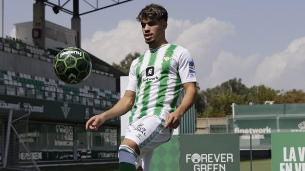 Abde, en su presentación con el Betis