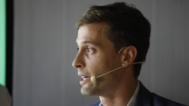 Canales, en su despedida del Betis