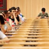 Estudiantes examinándose de una prueba de Selectividad en 2022