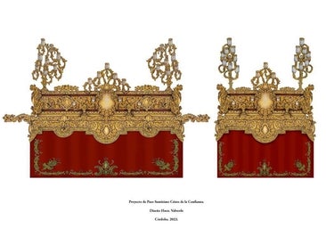 El paso del Cristo de la Confianza de Córdoba será dorado y en estilo barroco