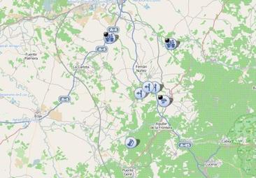 Tractorada: mapa con las carreteras de Córdoba afectadas en tiempo real