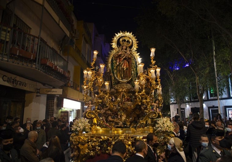Horario e Itinerario Procesión de la Reina de Todos los Santos. Sevilla 05 de Noviembre del 2023