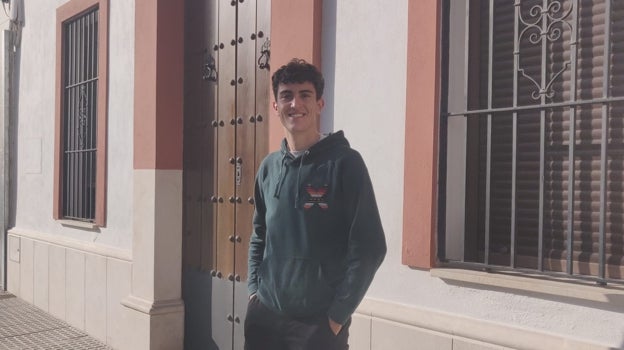 Pedro Aguilera, estudiante que comparte piso en Sevilla