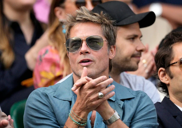 Brad Pitt, centro de todas las miradas en la victoria de Alcaraz en