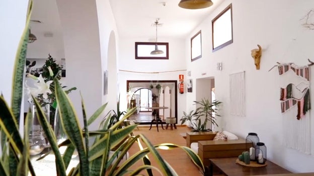 Una de las estancias del Hotel Cortijo el Paraíso en Níjar.