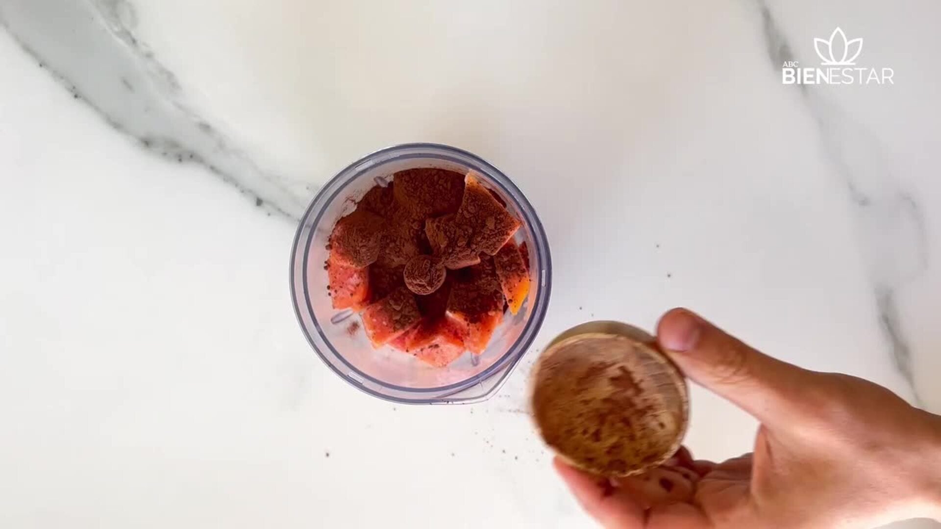 Helado de papaya y cacao del Chef Bosquet