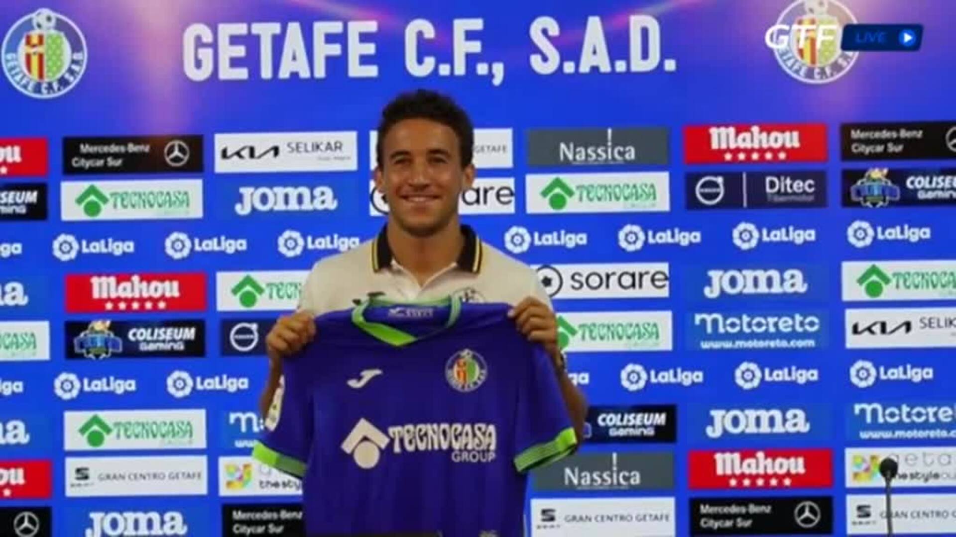 El Getafe presenta a Luis Milla