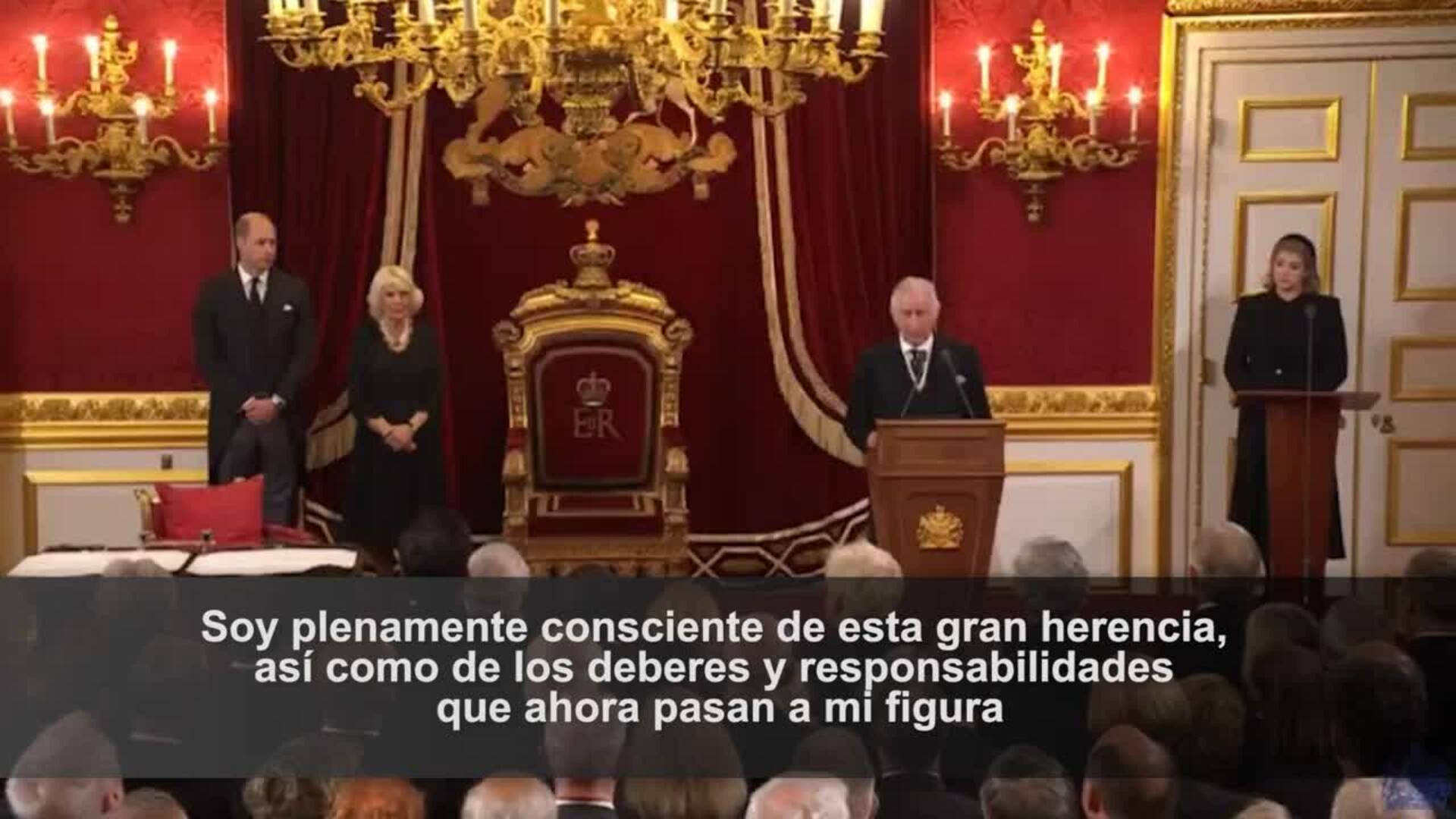 Carlos III es proclamado rey de Inglaterra: "Soy consciente de mi enorme responsabilidad"