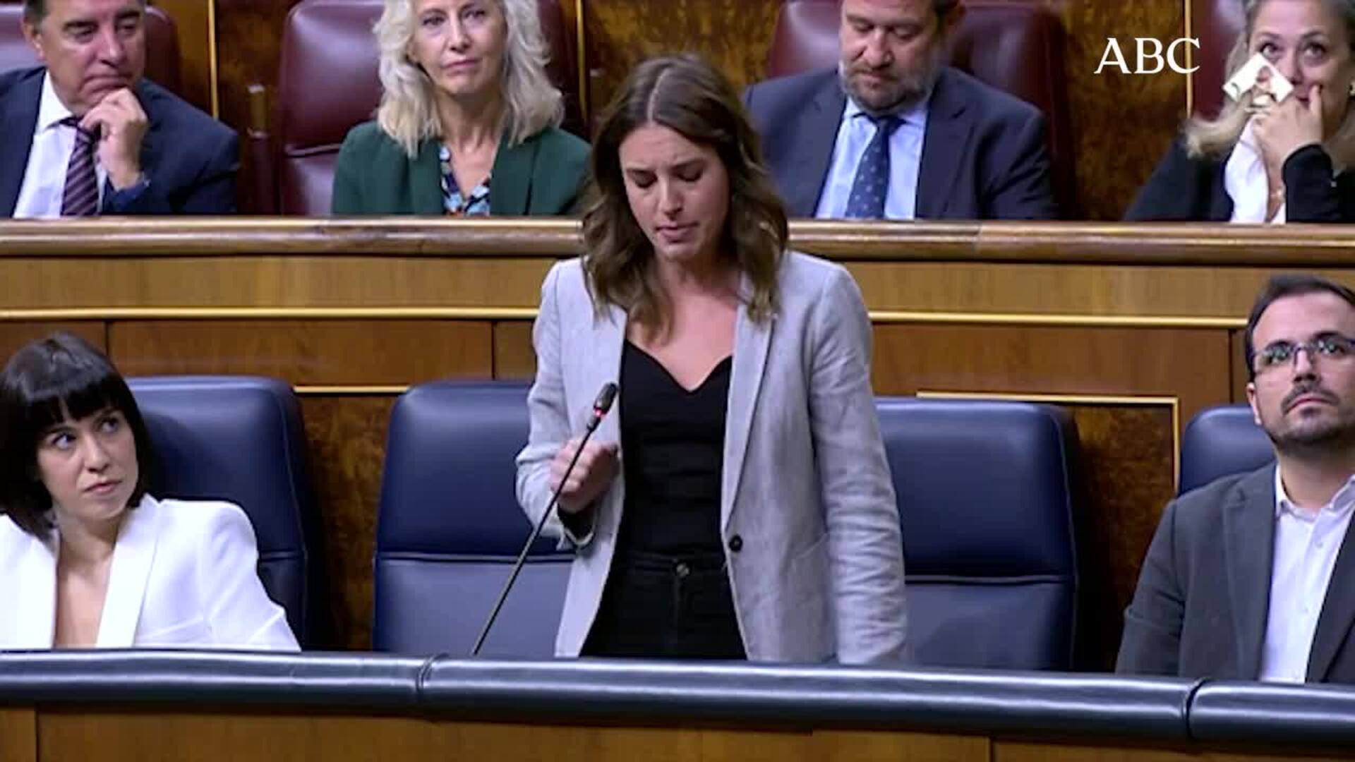 Irene Montero, sobre los ataques de Vox: «A estos fascistas solo se les para con derechos»