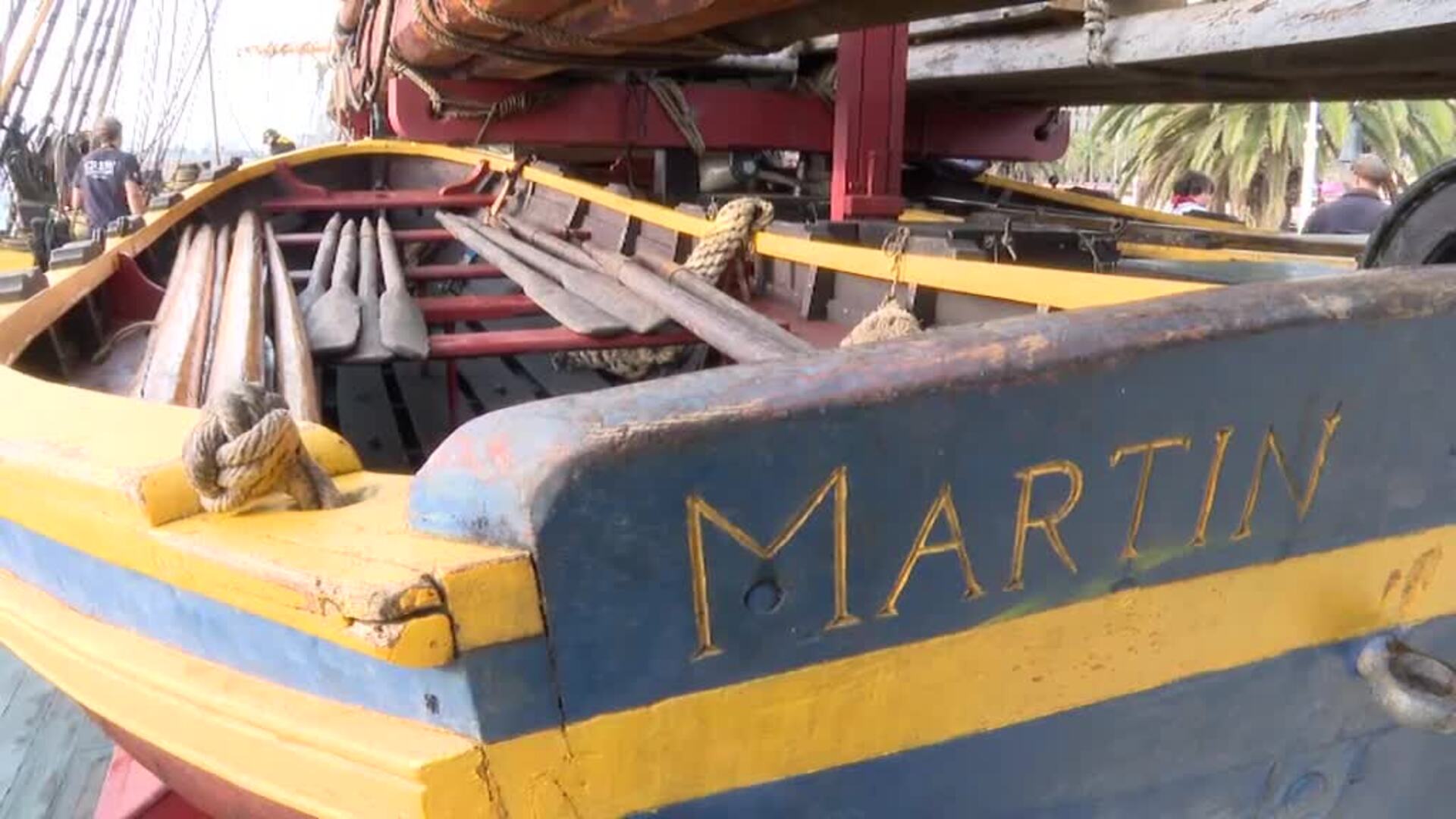 Llega al puerto de Barcelona el Götheborg de Suecia, una réplica de un mercante del siglo XVIII