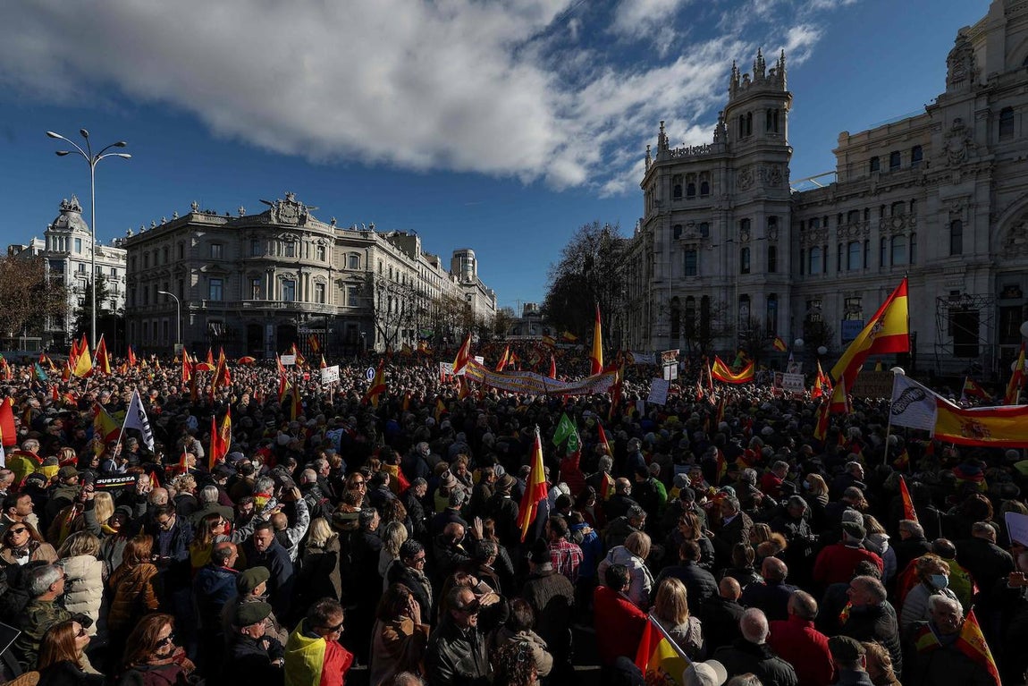 Vista general de la plaza de Cibeles