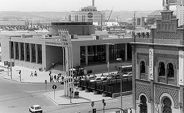 La estación y su entorno en el año 1992