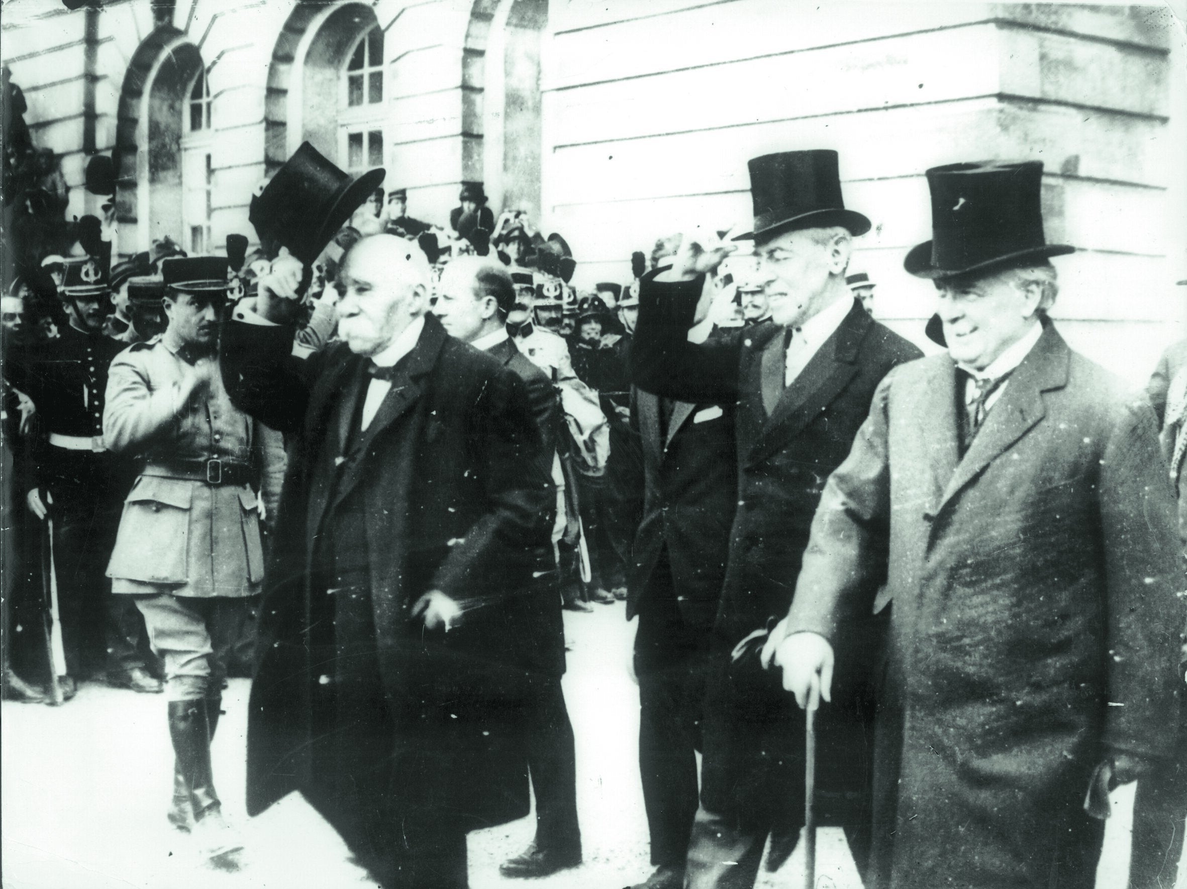 Clemenceau, Wilson y David Lloyd George