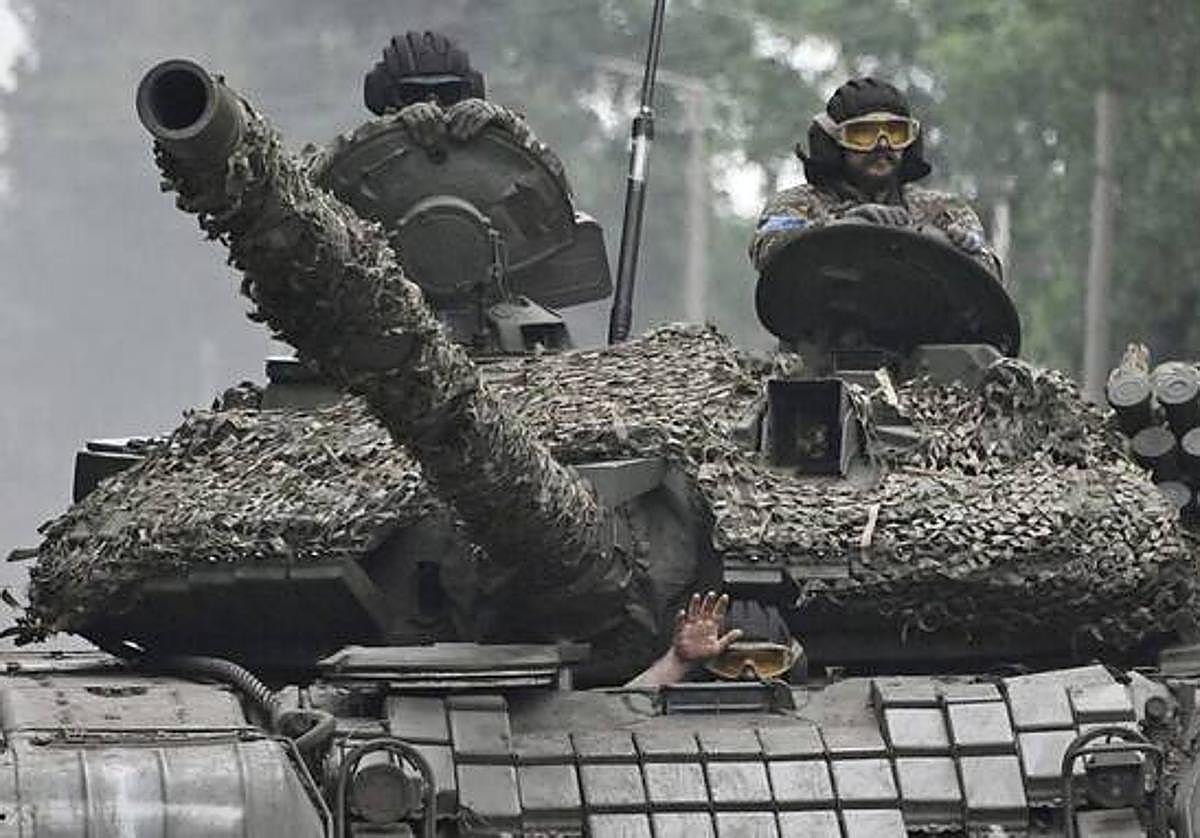 Un simulacro anti-radiación para el caso de una situación de emergencia en la planta de energía nuclear de Zaporiyia