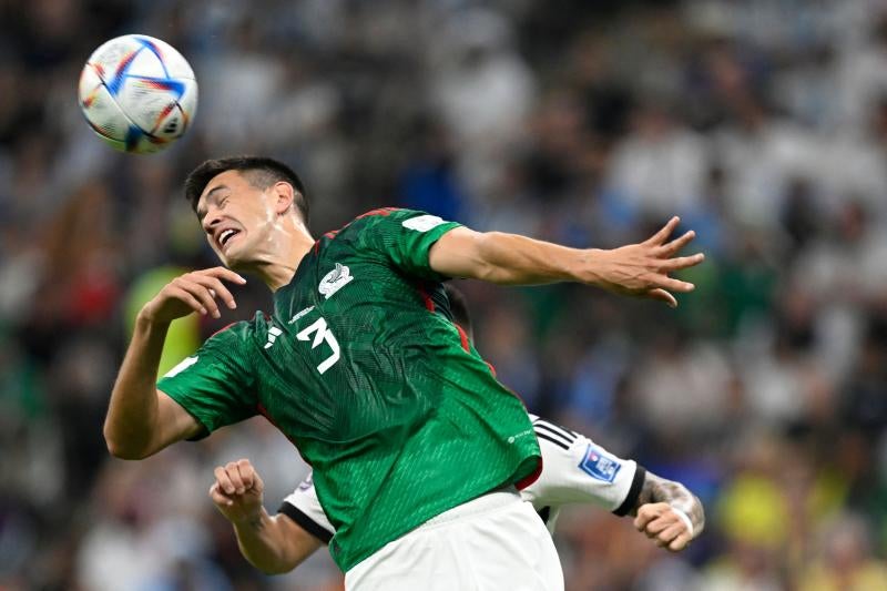 Juagador de la selección de México durante el Mundial de Catar en 2022.