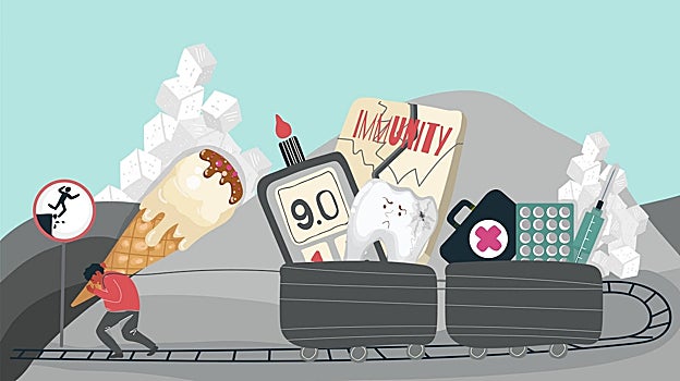 Primar el consumo de carbohidratos contribuye al desarrollo de enfermedades metabólicas.