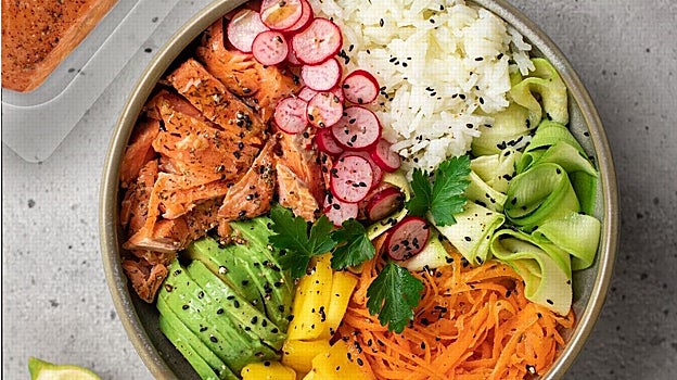 Ensalada de salmón.