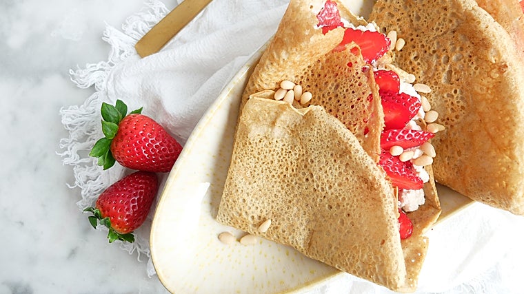 Crepes de almendra y trigo sarraceno: el desayuno perfecto para saciarse toda la mañana