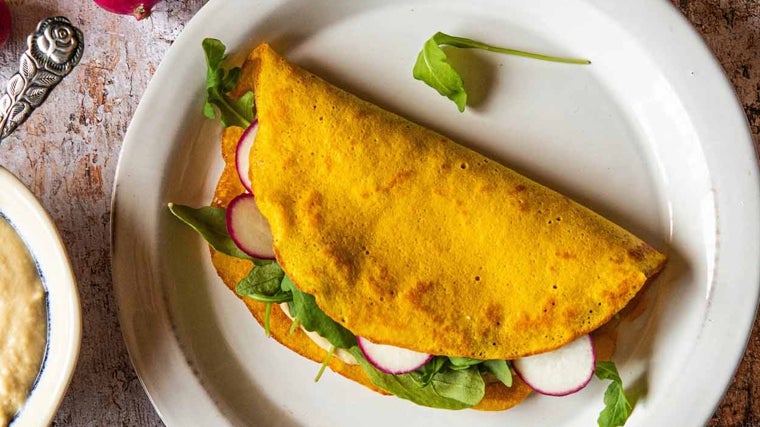 Crepes de zanahoria.