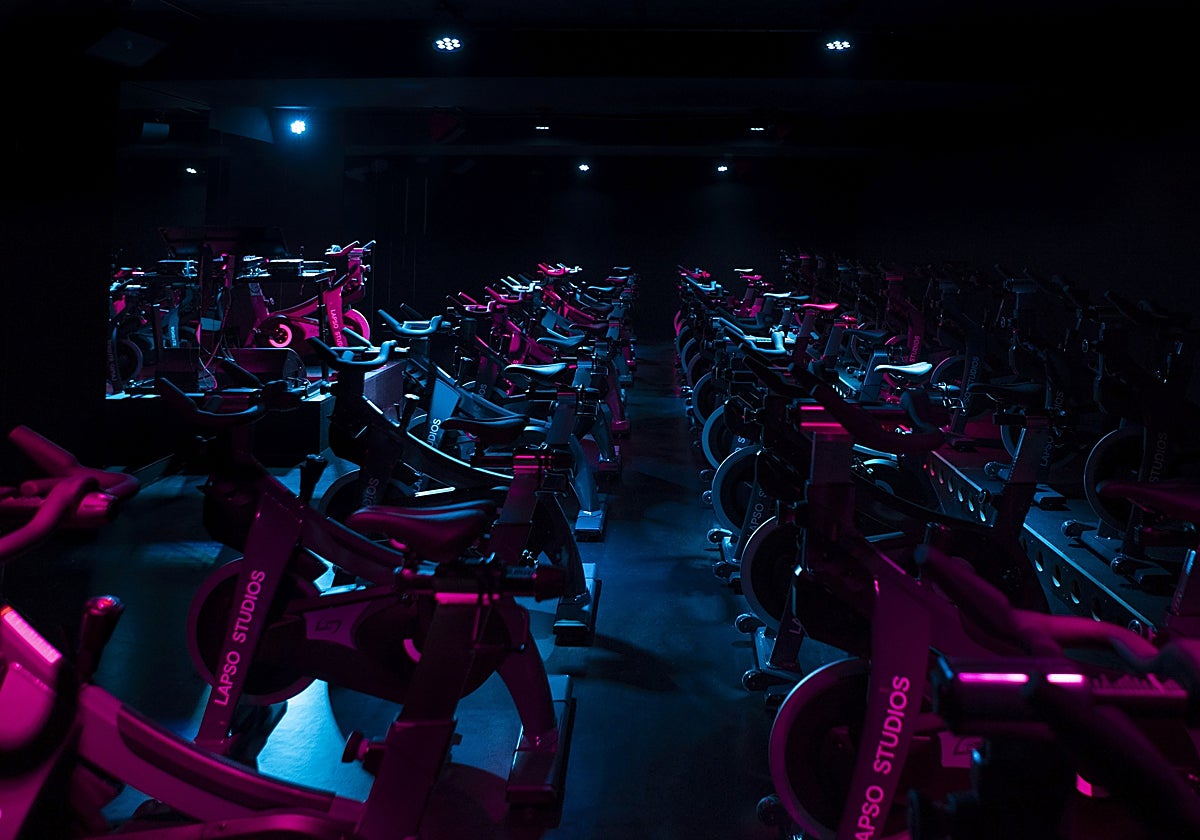 Disposición de las máquinas en las clases de Lapso Studios.