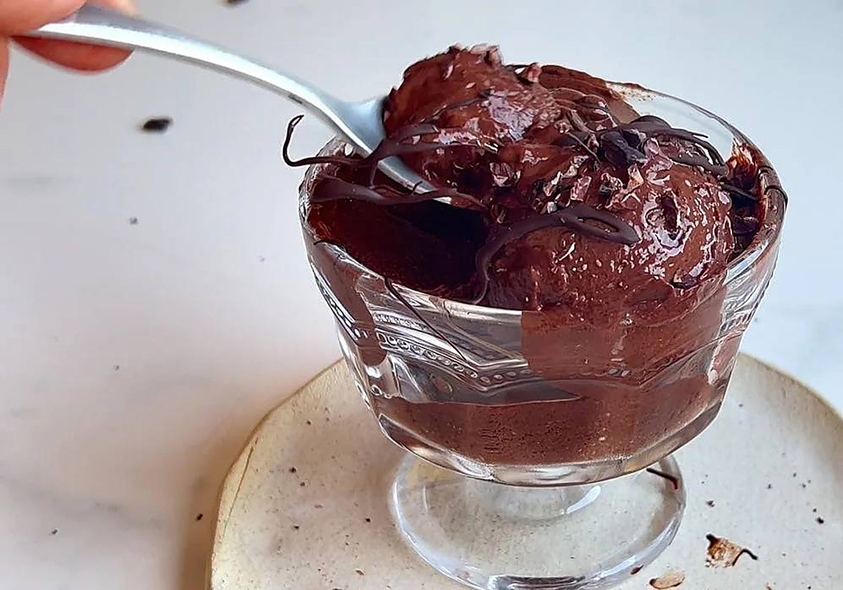 Así queda el helado de papaya según la receta del Chef Bosquet.