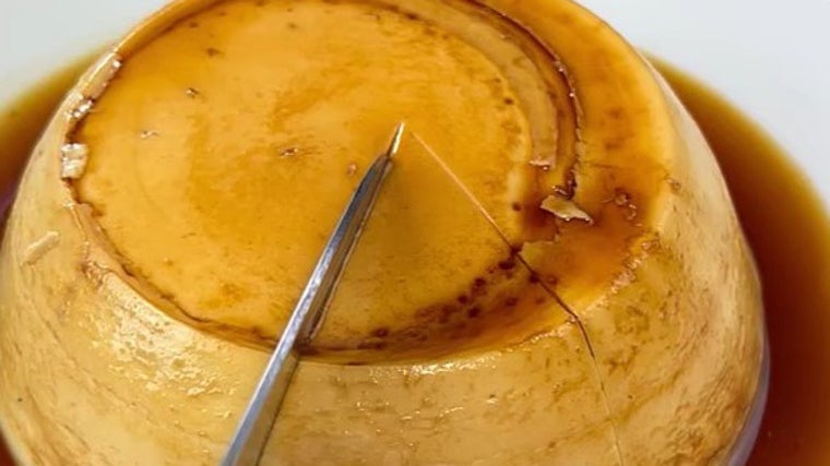 Flan de yogur.