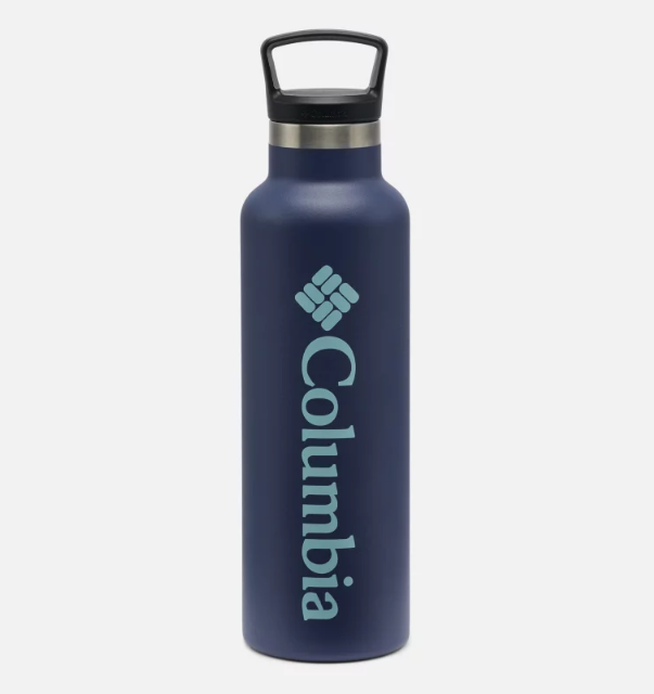 Mantente hidratado tanto en la montaña como en casa. Esta botella de acero inoxidable con aislamiento va contigo a donde sea y mantiene tu bebida caliente o fría durante horas. Disponible en Columbia.