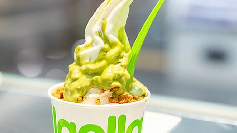 Topping de pistachos de llaollao.
