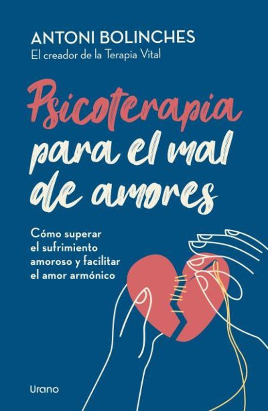 El terapeuta y profesor de Psicología, Antoni Bolinches, analiza y aporta en 'Psicoterapia para el mal de amores' (Urano) las pistas necesarias para que cada uno encuentre ‘el panal donde hacerse con la mejor miel’. Ahora bien, como en el amor de pareja difícilmente se acierta a la primera, el autor también incluye en este ilustrativo ensayo las reflexiones y las herramientas que ayudan a aprender del fracaso y a establecer las condiciones necesarias para disfrutar del amor armónico.