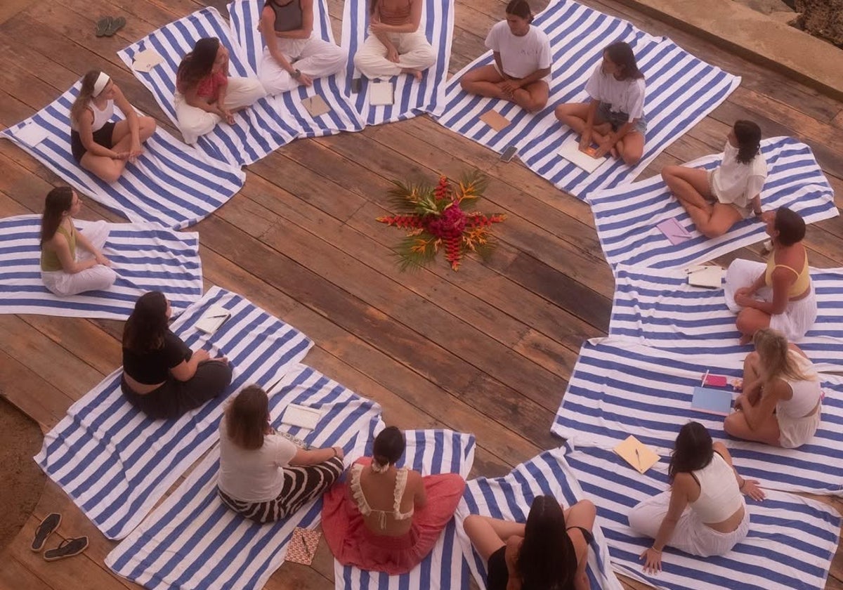 Durante un retiro en Ulu Retreats.