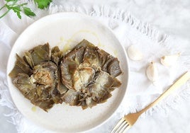 Receta de flores de alcachofa.