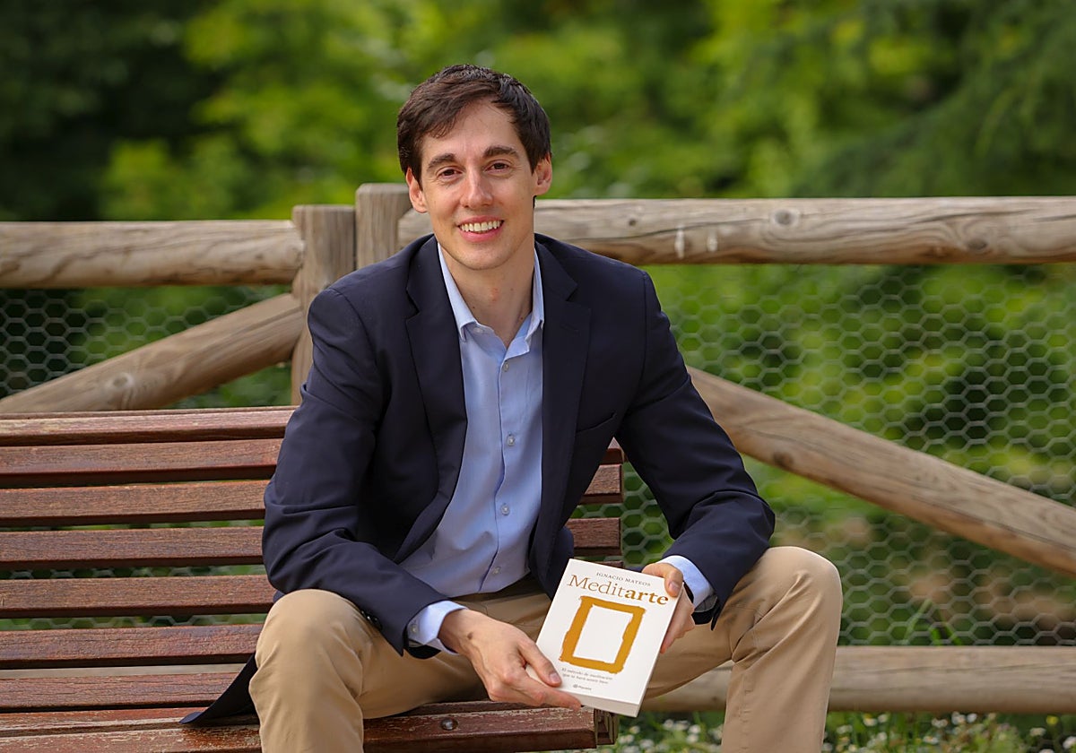 Ignacio Mateos, con su obra 'Meditarte'