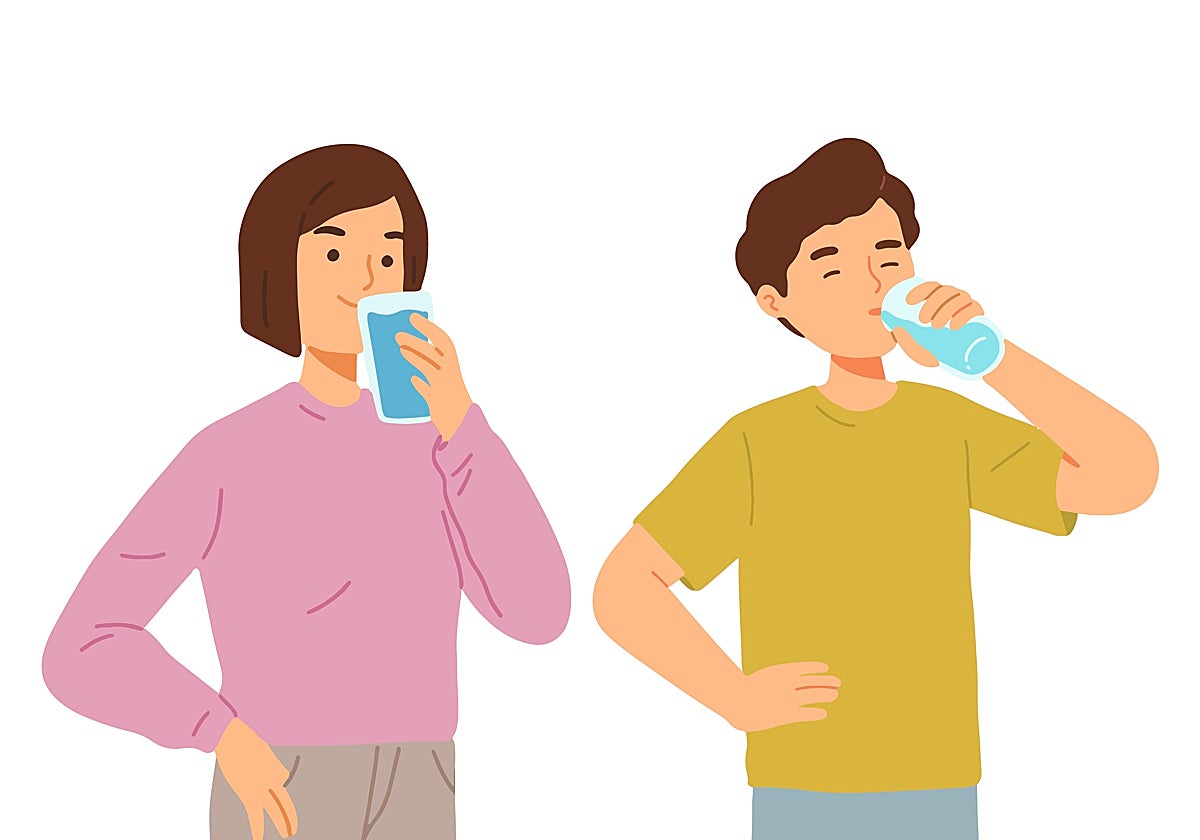 La deshidratación se puede confundir con el hambre