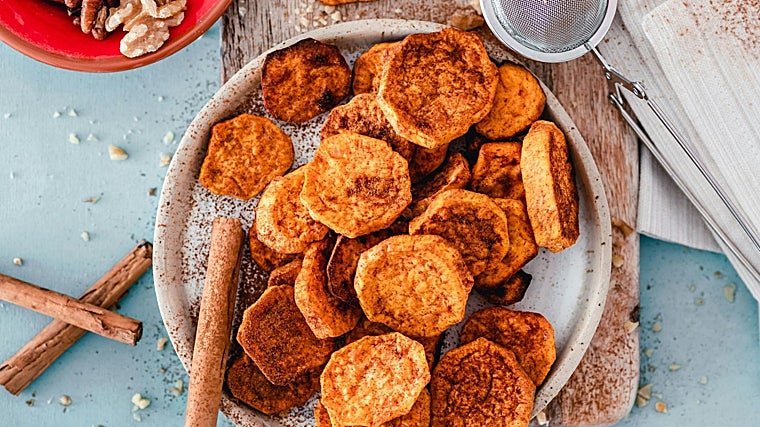 Torrijas de boniato con canela