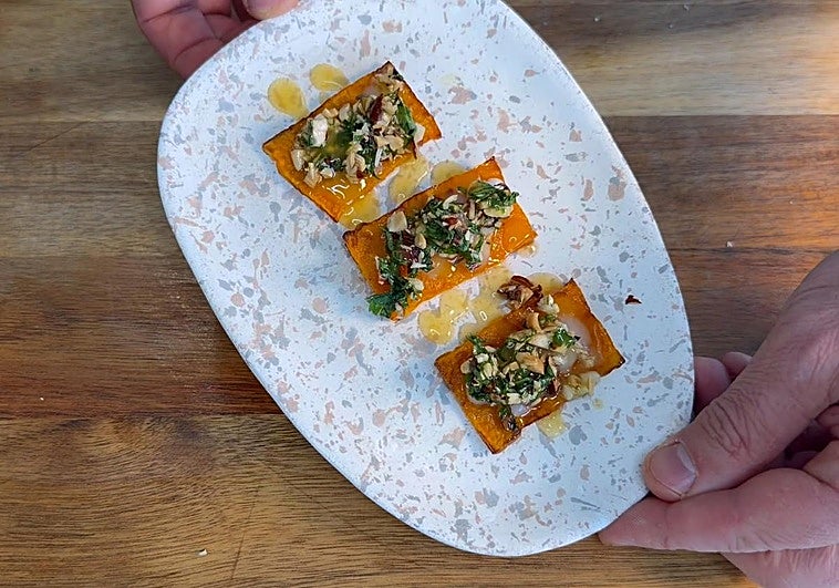 El bocado de calabaza y queso curado que se convertirá en el entrante estrella estas fiestas