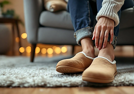 María Jesús Lechuga, podóloga: «Caminar por casa con zapatillas hace que los músculos se vuelvan más débiles»