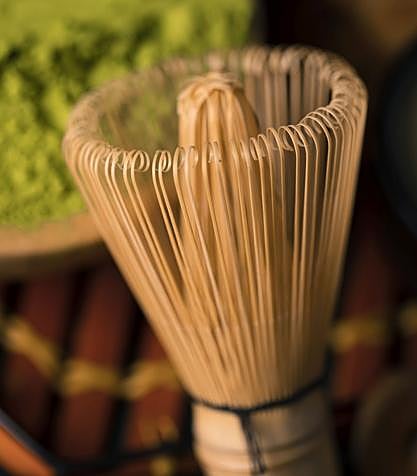 Batidor de bambú para el té matcha.