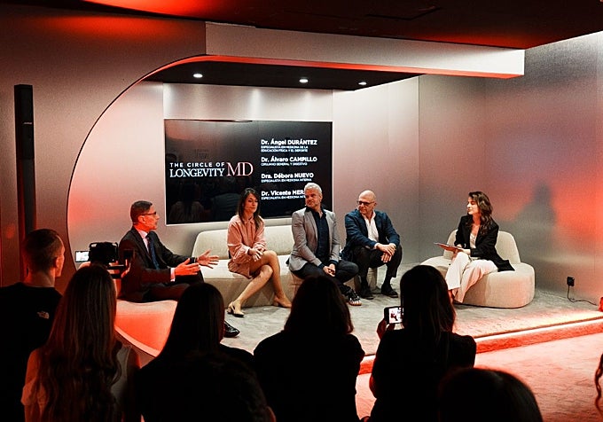 Los expertos durante el evento organizado por Lancòme