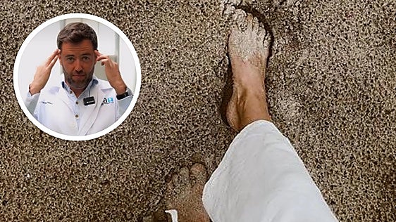 Francisco Javier Carrillo, traumatólogo: «No andes descalzo por la playa si tienes una de estas patologías»