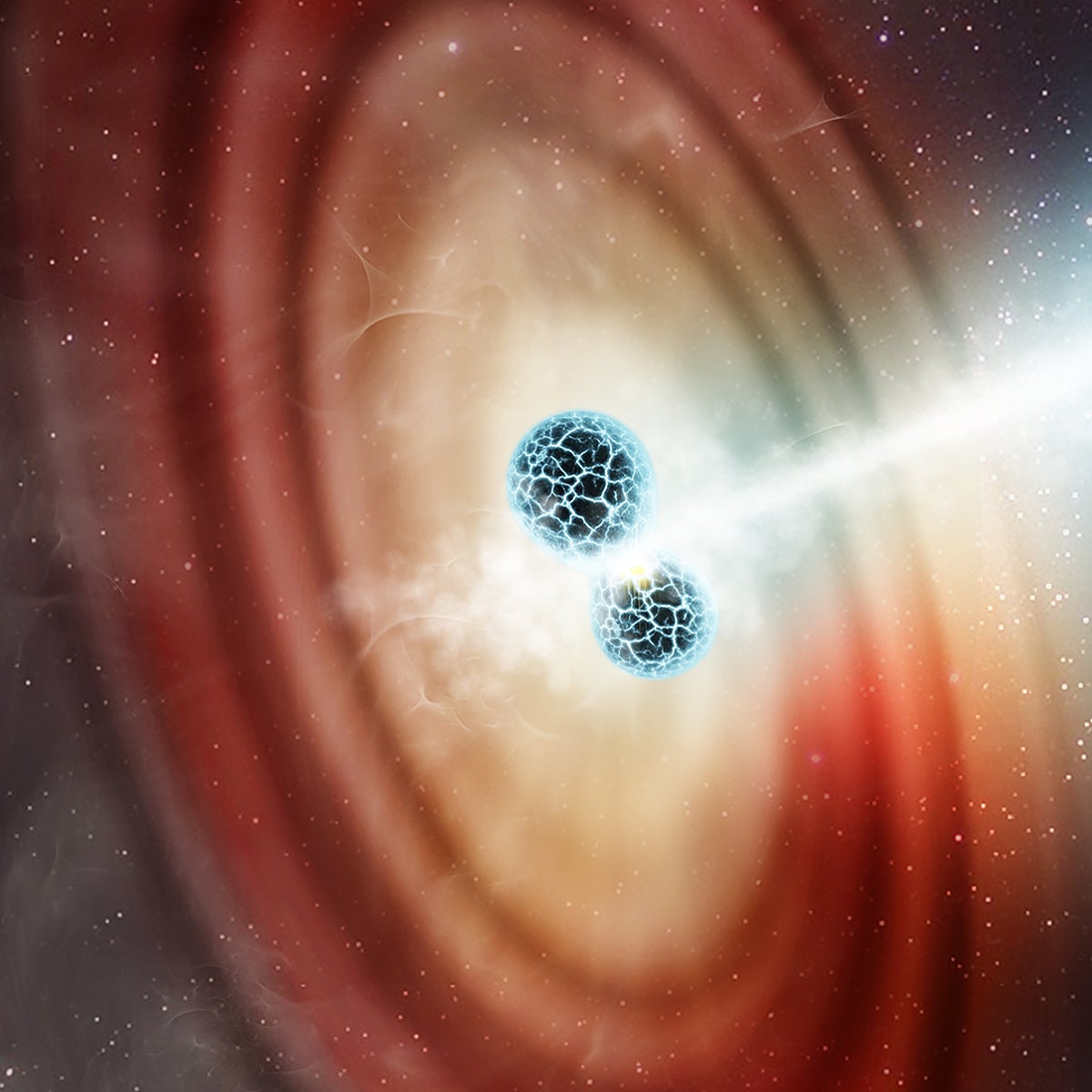 ¿Un chorro de energía a siete veces la velocidad de la luz?