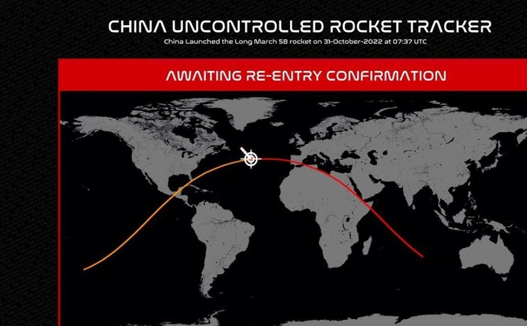 El avance del cohete chino Long March, en vídeo