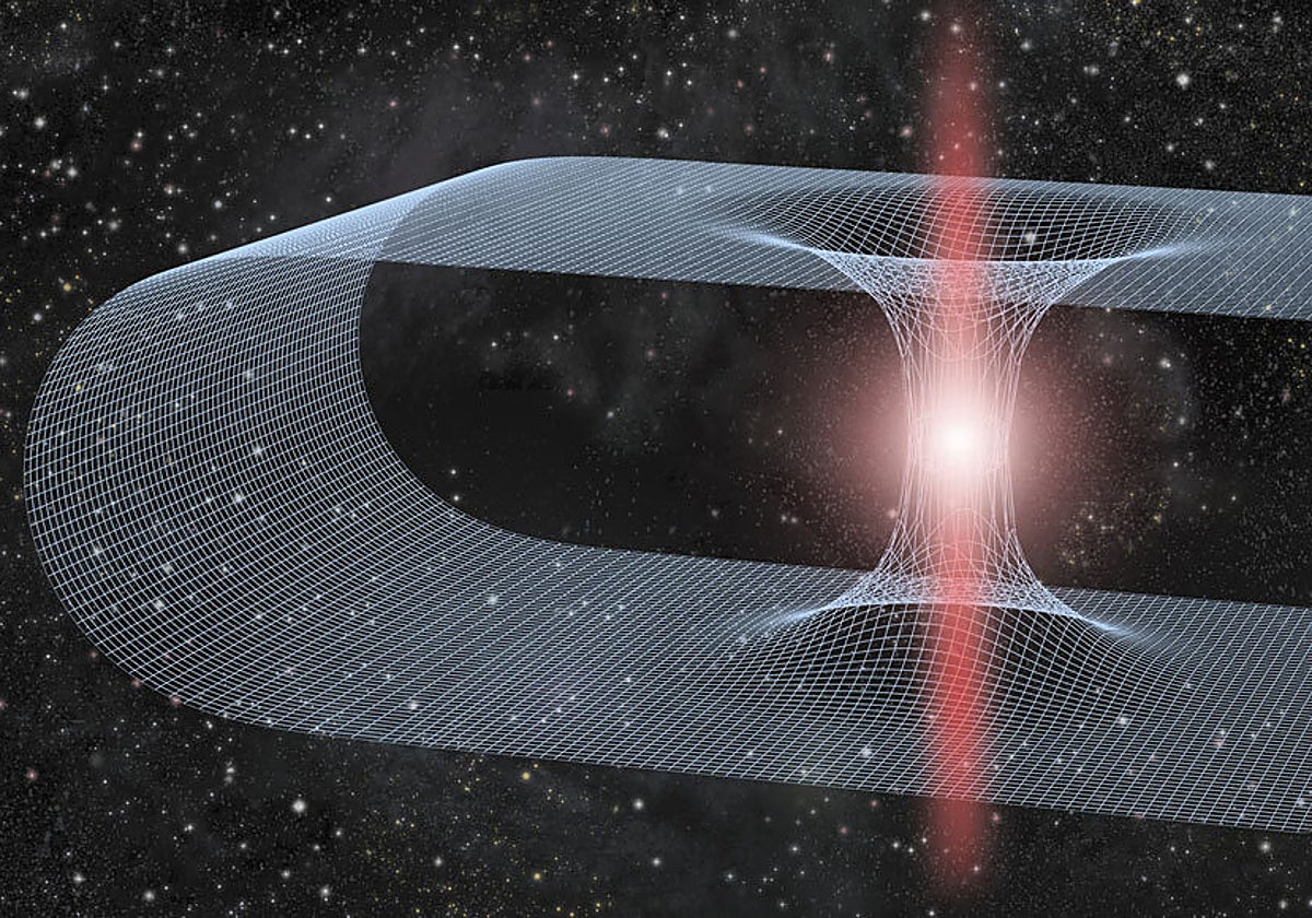 Si existen, los agujeros de gusano podrían magnificar la luz de objetos distantes