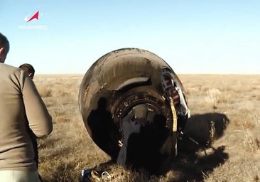 Vuelve a la Tierra la nave rusa averiada por la que tres astronautas quedaron atrapados en la estación espacial internacional