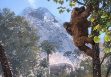 Nos pusimos de pie en las ramas de los árboles para alcanzar las hojas