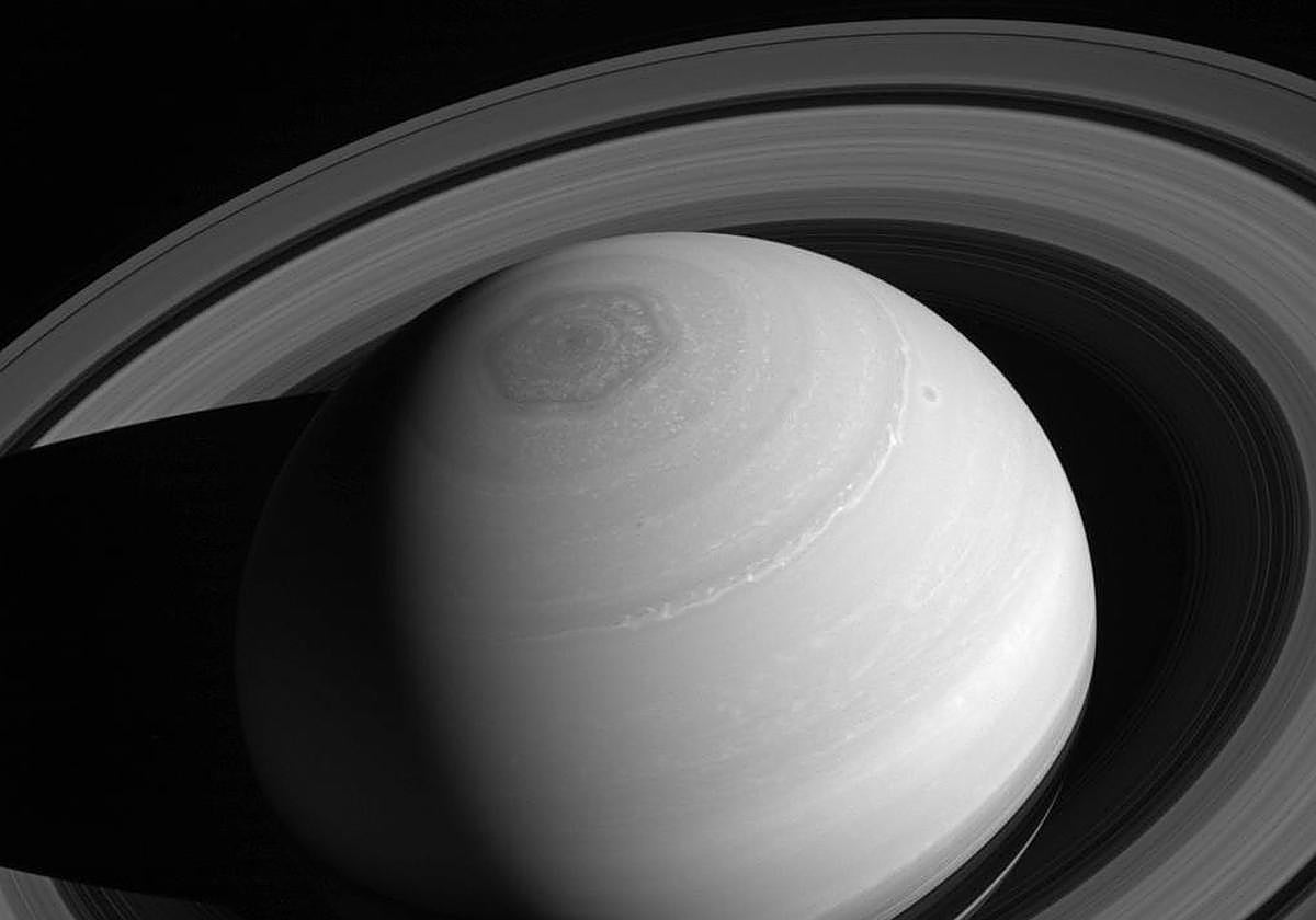 Imagen de Saturno tomada por la sonda Cassini