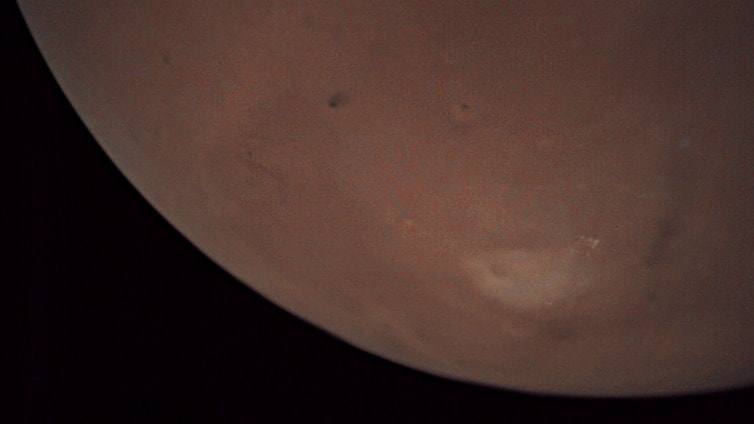 Primeras imágenes en directo desde la órbita de Marte