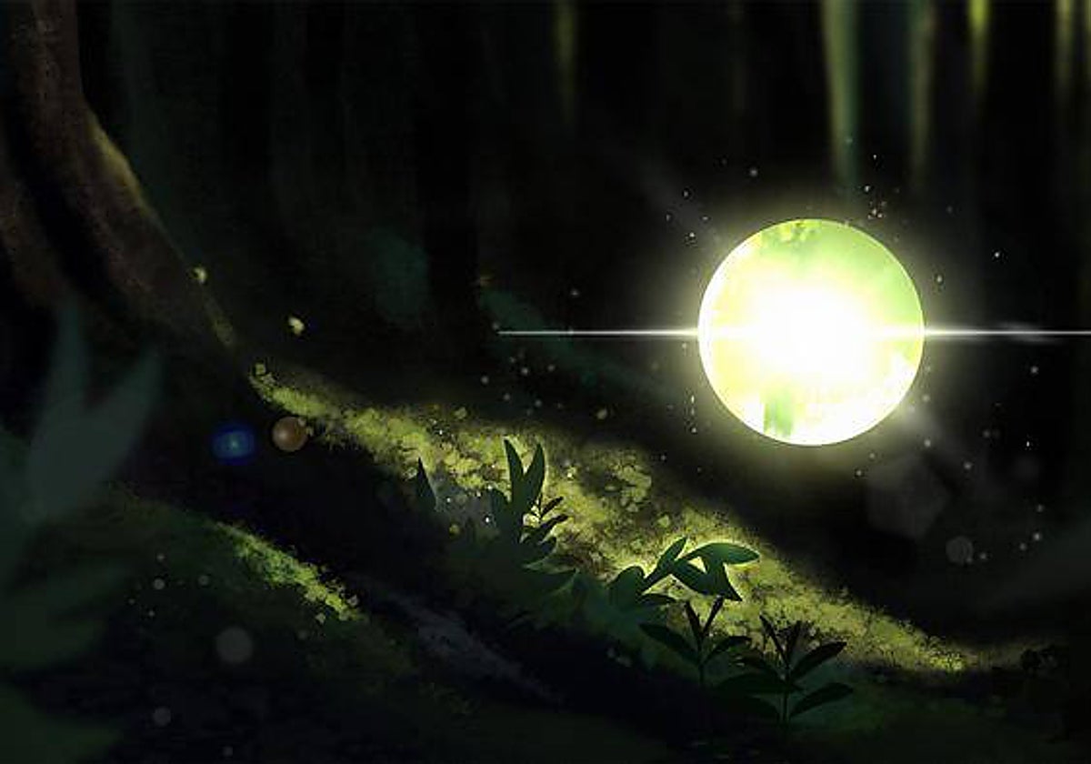 En la ilustración, el proceso bioquímico de la fotosíntesis se pone en marcha a partir de un único fotón