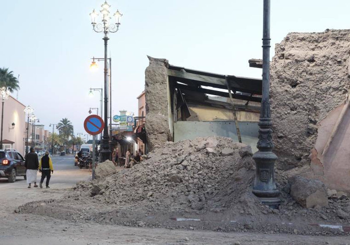 Las primeras luces del día han permitido comprobar las consecuencias del terremoto en Marrakech