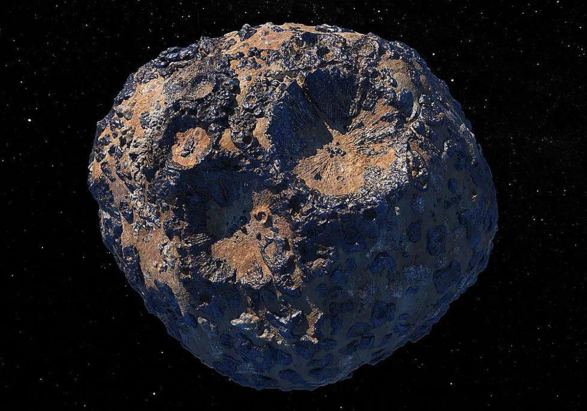 Recreación del asteroide Psyque
