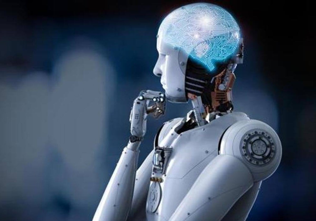 Representación artística de una inteligencia artificial